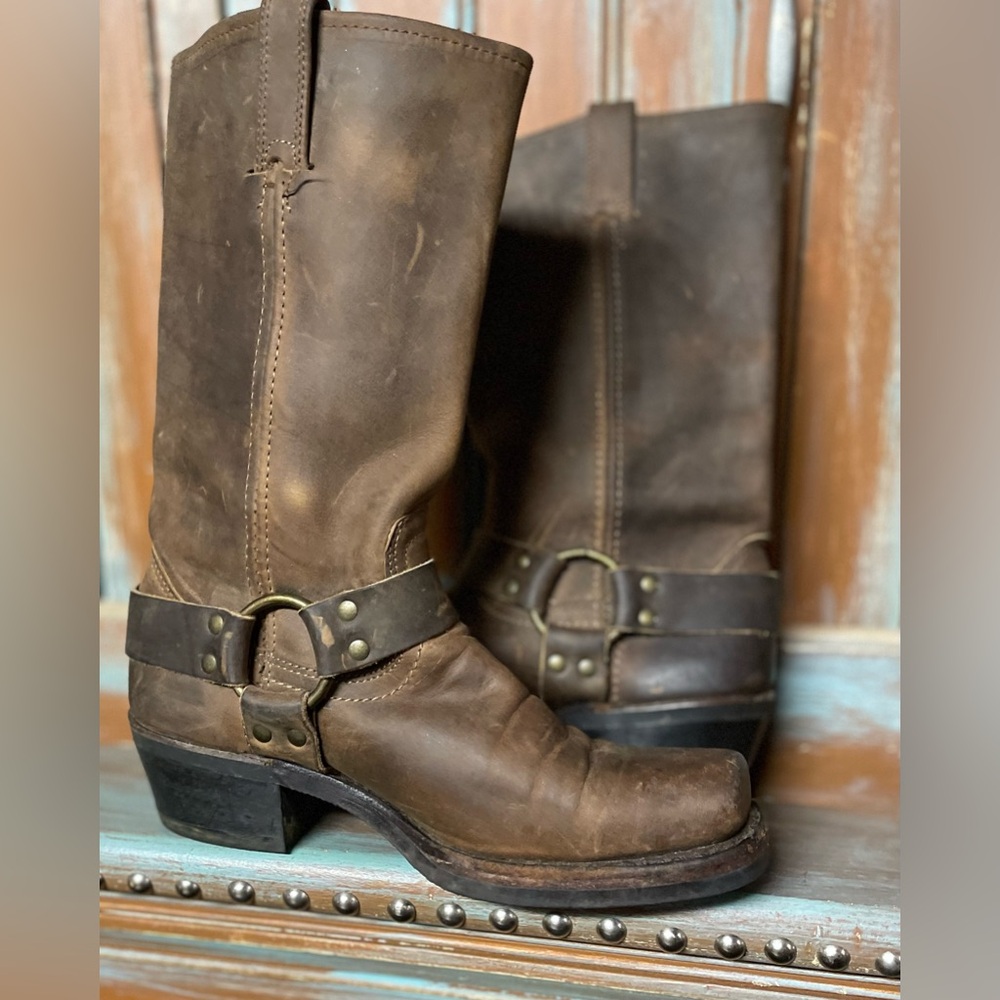 Vintage Frye 12R Harness Boots size 7.5